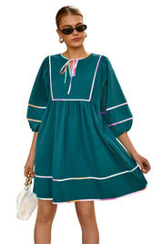 Cicy Bell Womens Green Babydoll Mini Dresses