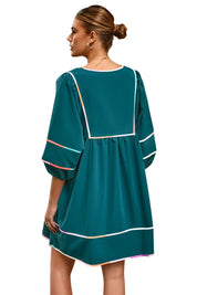 Cicy Bell Womens Green Babydoll Mini Dresses