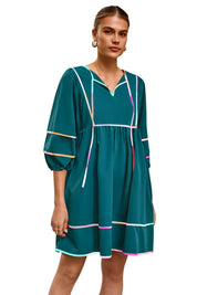 Cicy Bell Womens Green Babydoll Mini Dresses