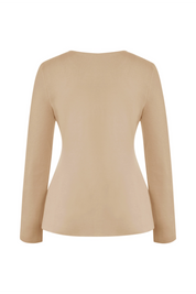 Cicy Bell Womens Khaki Button Up Cardigan Sweaters