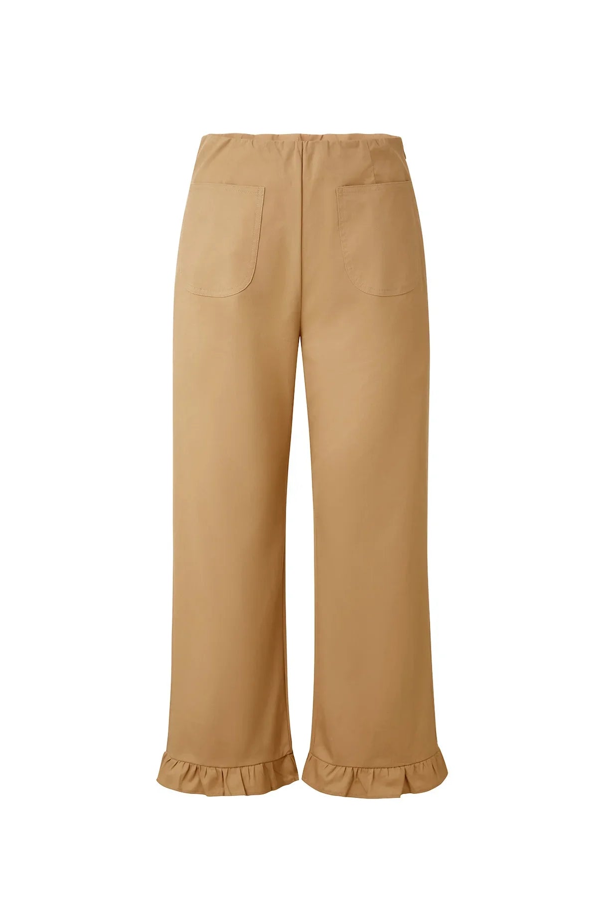 Cicy Bell Womens Khaki Wide Leg Pants