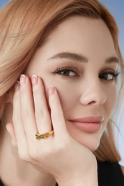 Cicy Bell Womens Gold Initial Letter K Rings