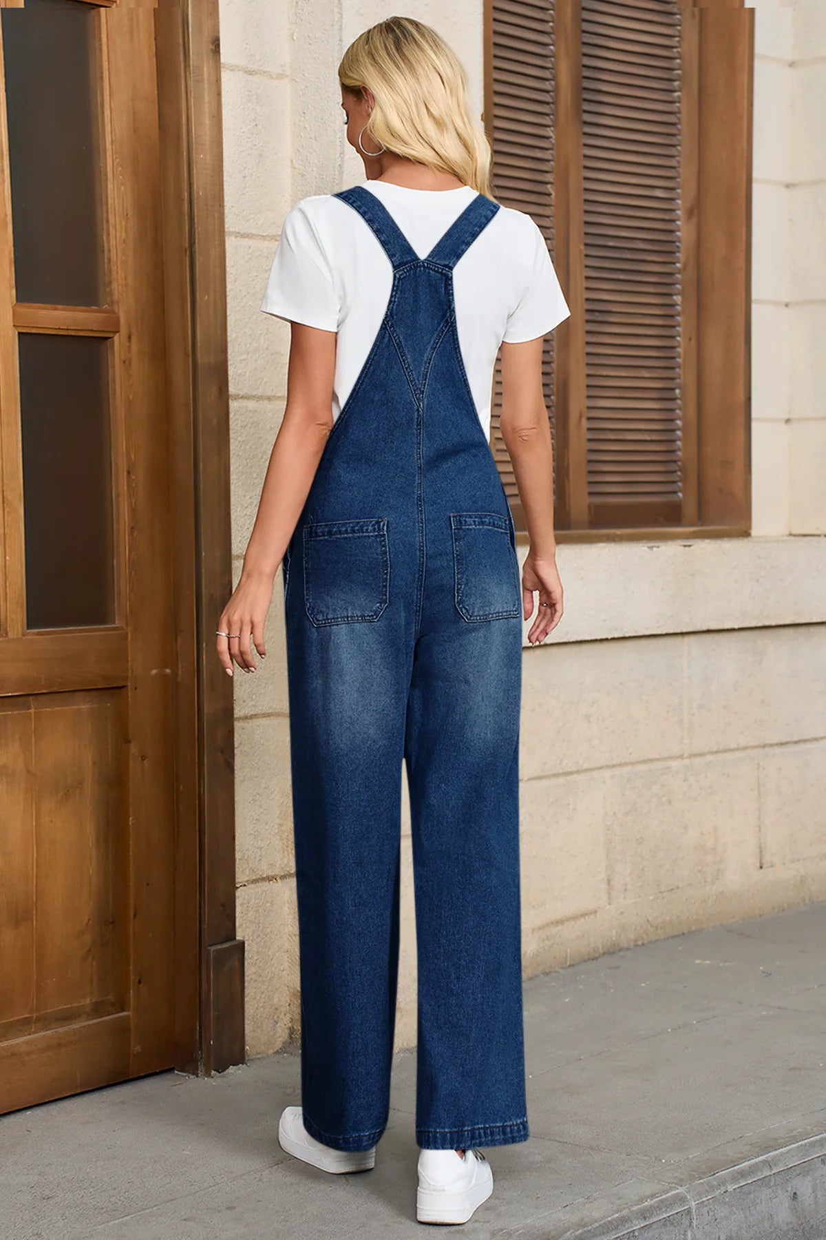Cicy Bell Womens Navy Denim Bib Overalls