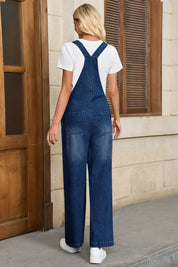 Cicy Bell Womens Navy Denim Bib Overalls