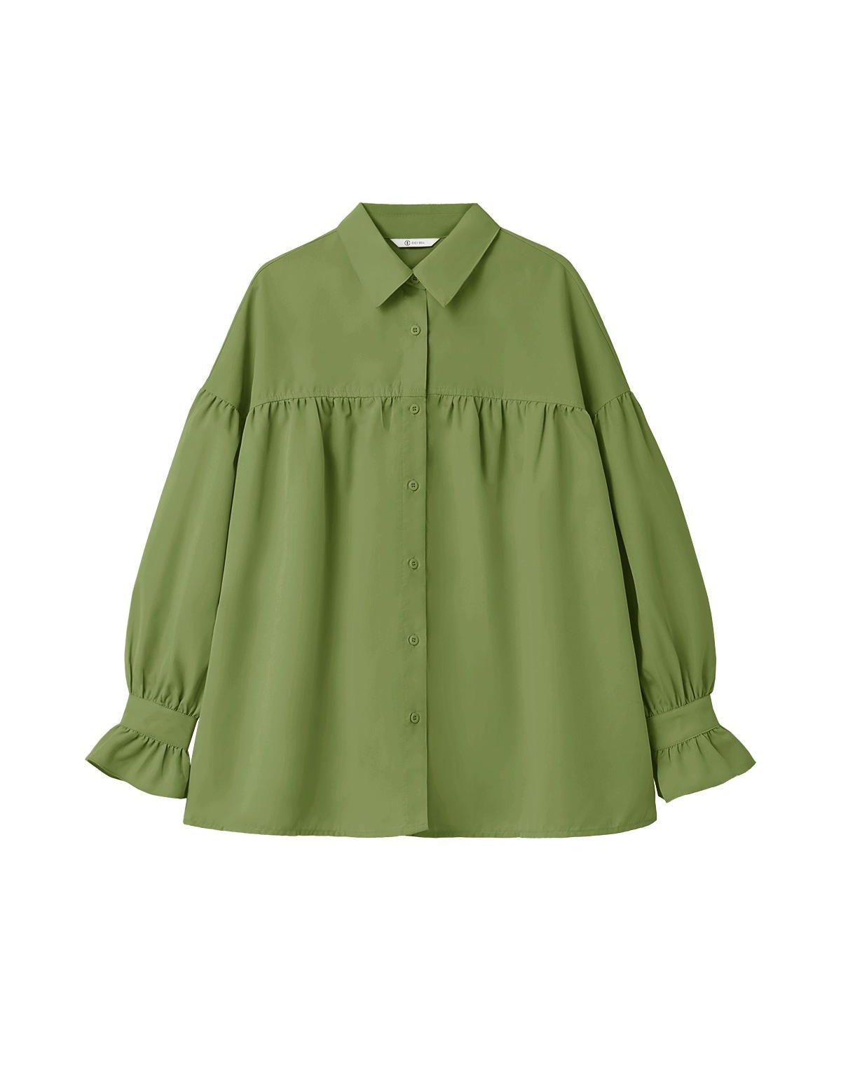 CicyBell-Womens-OliveGreen-ButtonDownShirts_1.jpg