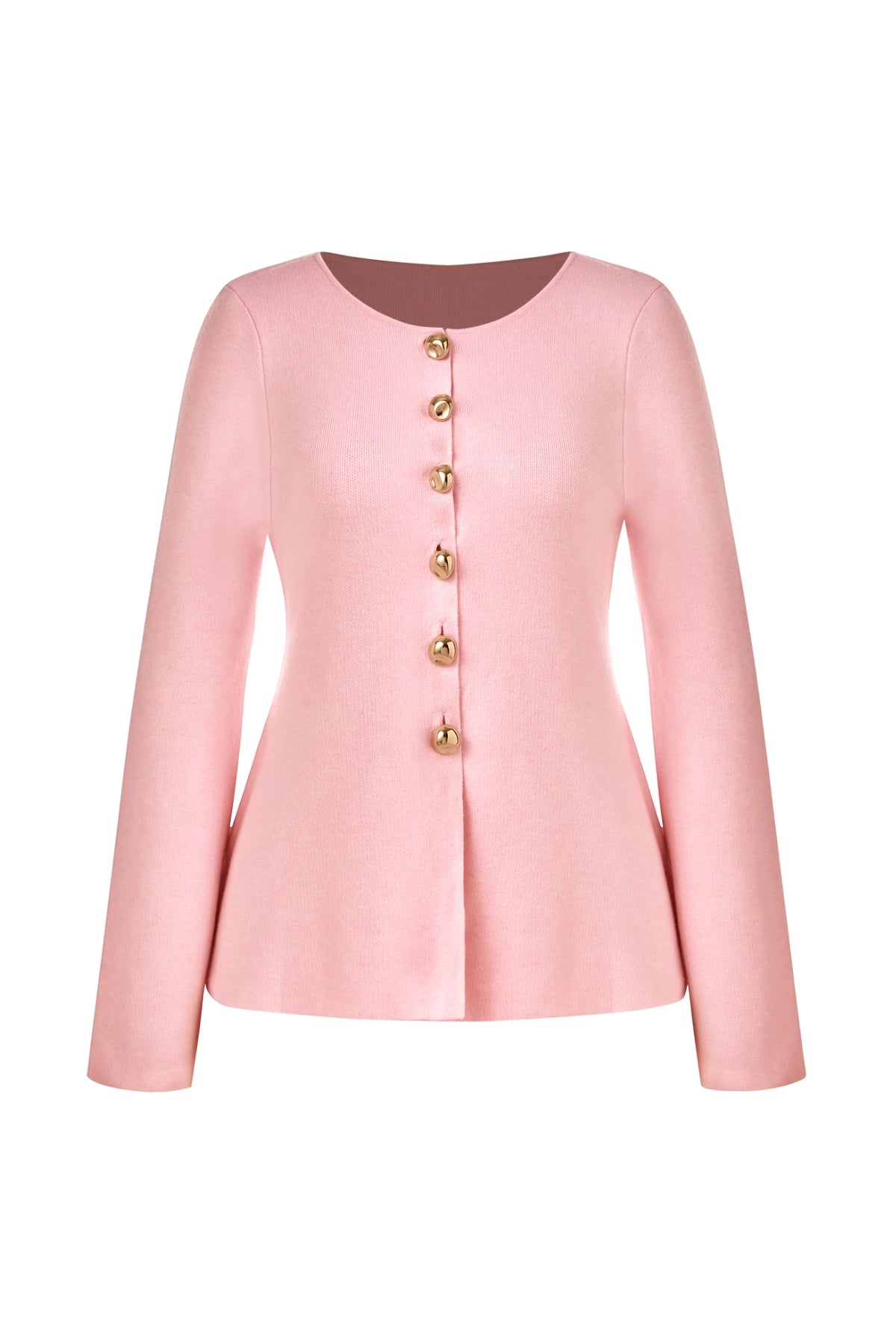 Cicy Bell Womens Pink Button Up Cardigan Sweaters