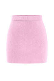 Cicy Bell Womens Pink Knit Mini Skirt
