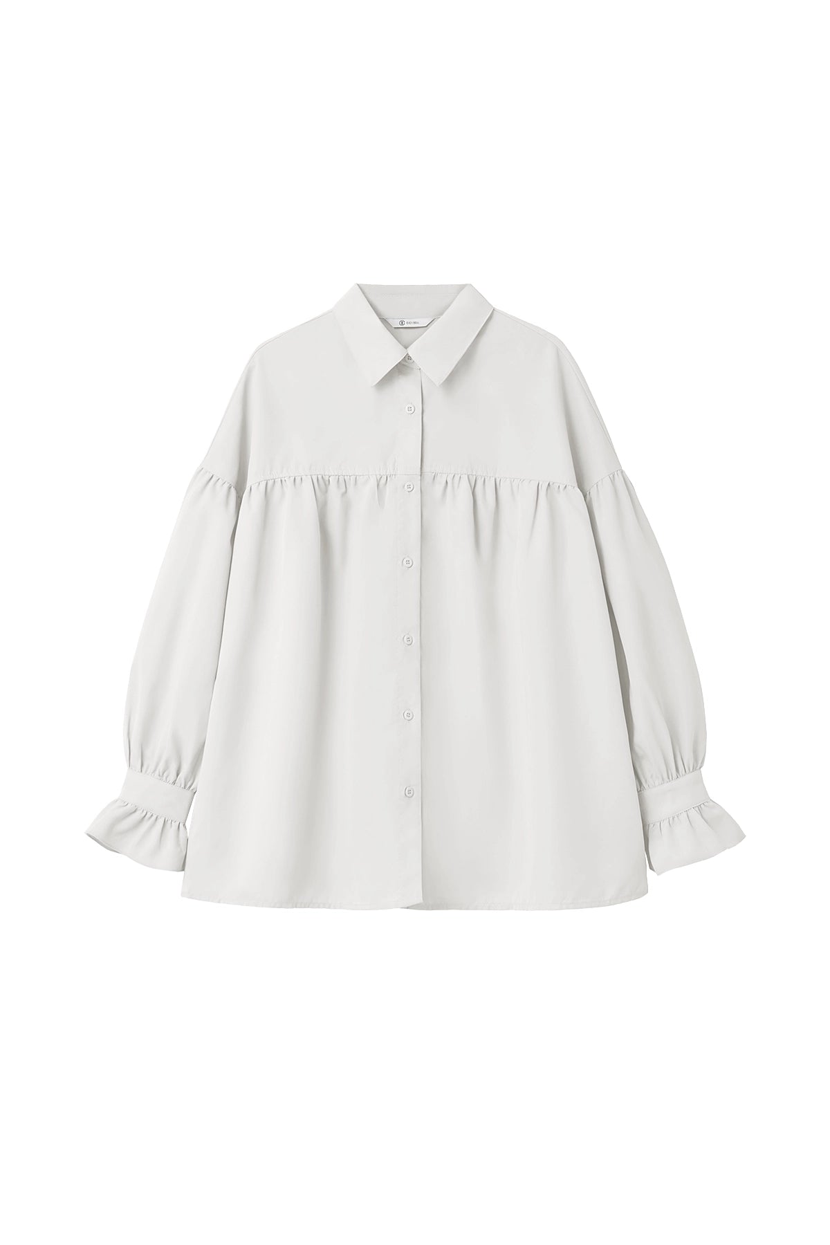 Cicy Bell Womens White Oversized Button Down Shirts