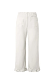 Cicy Bell Womens White Wide Leg Pants