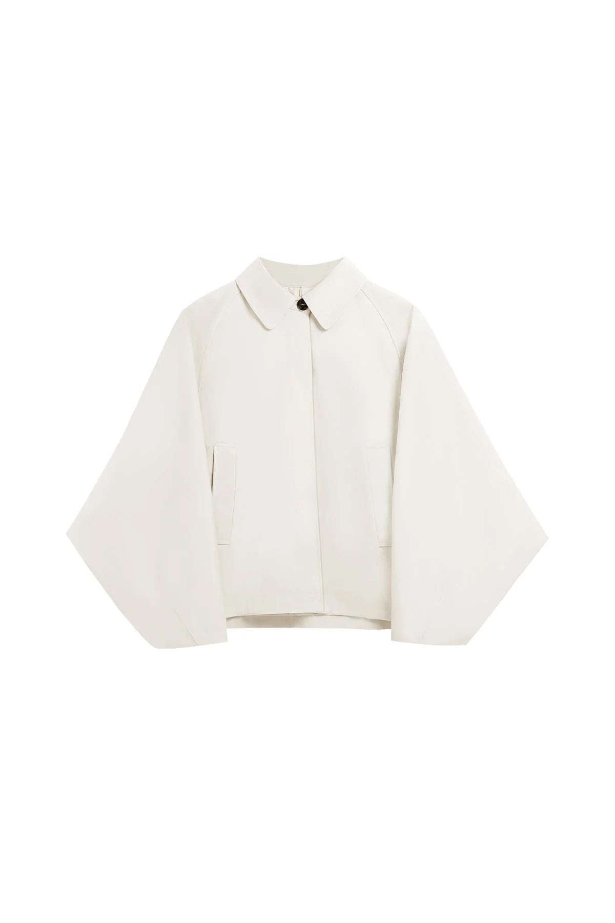 Cicy Bell Womens Apricot Cropped Trench Coat