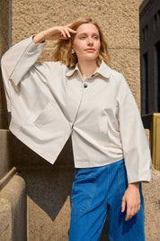 Cicy Bell Womens Apricot Cropped Trench Coat