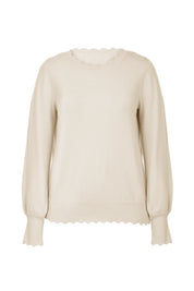 Cicy Bell Womens Beige Pullover Tops