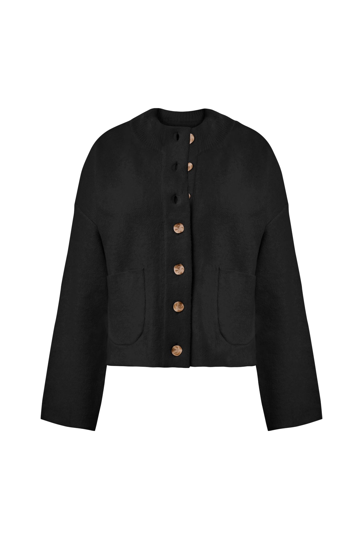 Cicy Bell Womens Black Cardigans