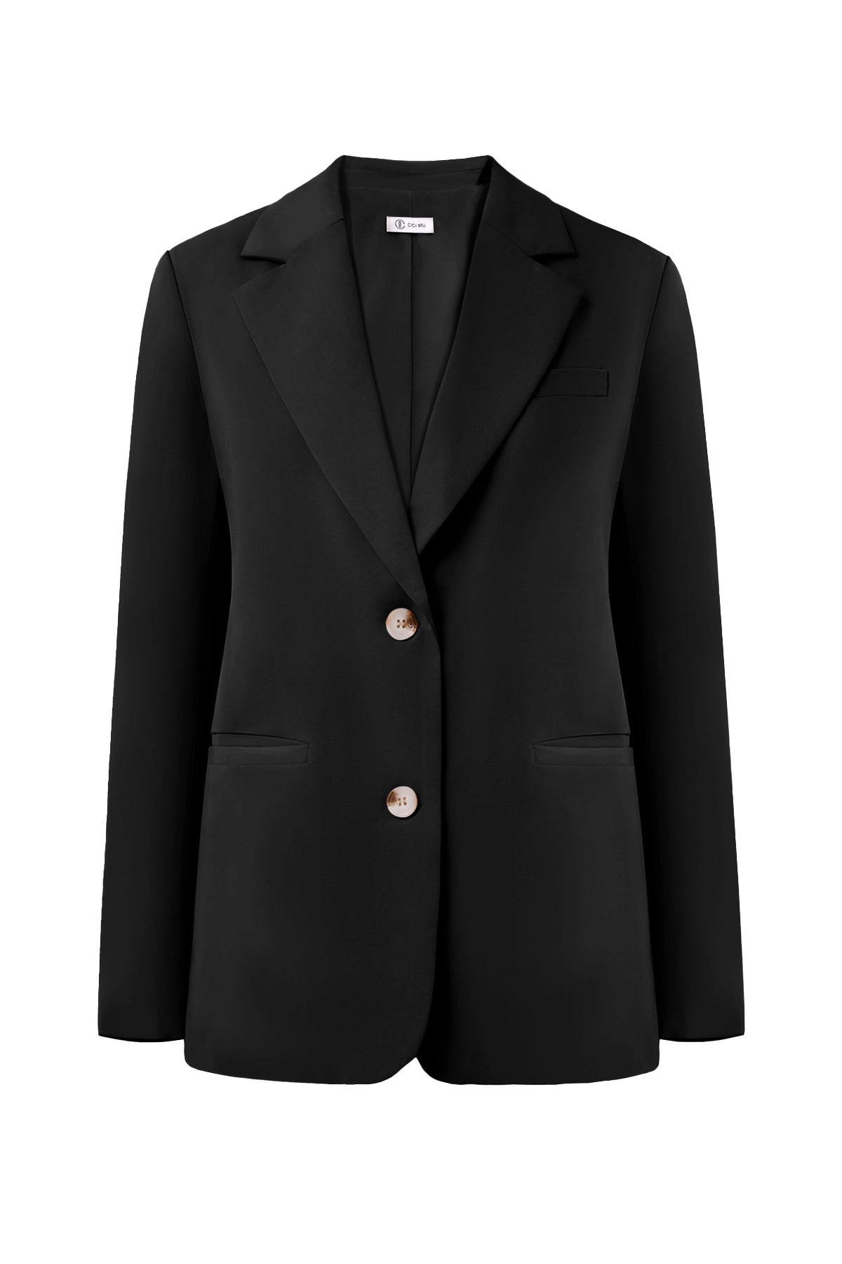 Cicy Bell Womens Black Casual Blazers