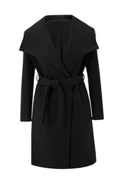 Cicy Bell Womens Black Pea Coat