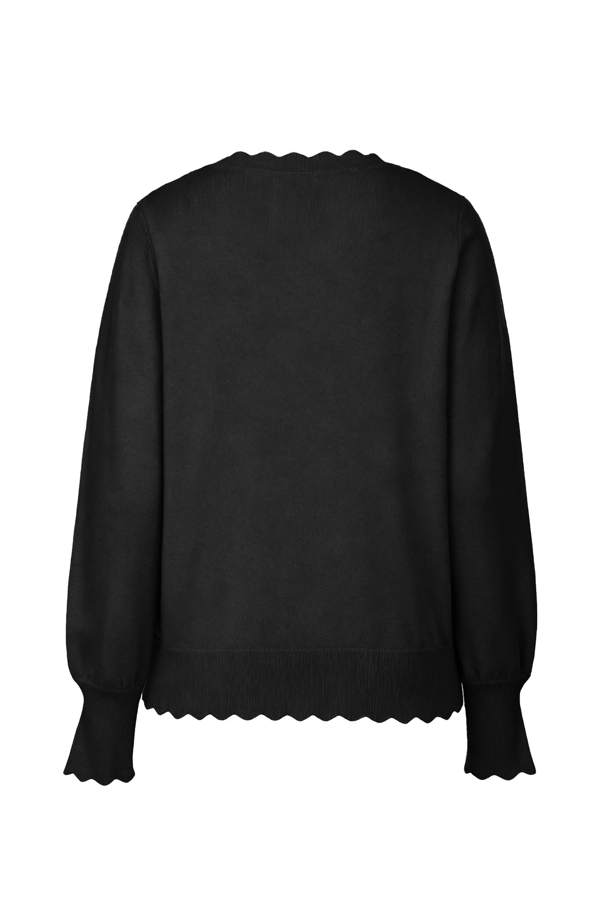 Cicy Bell Womens Black Pullover Tops