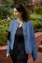 Cicy Bell Womens Blue Cardigans