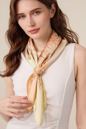 Cicy Bell Womens Floral Silk Head Scarf