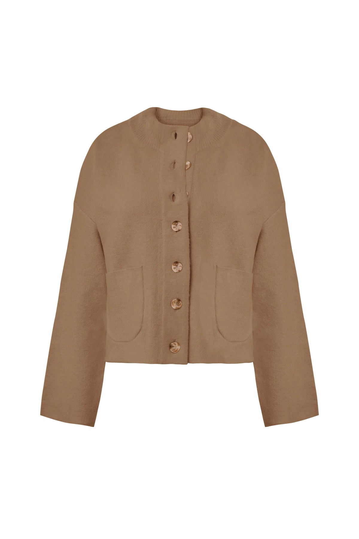 Cicy Bell Womens Camel Cardigans