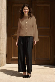 Cicy Bell Womens Camel Cardigans