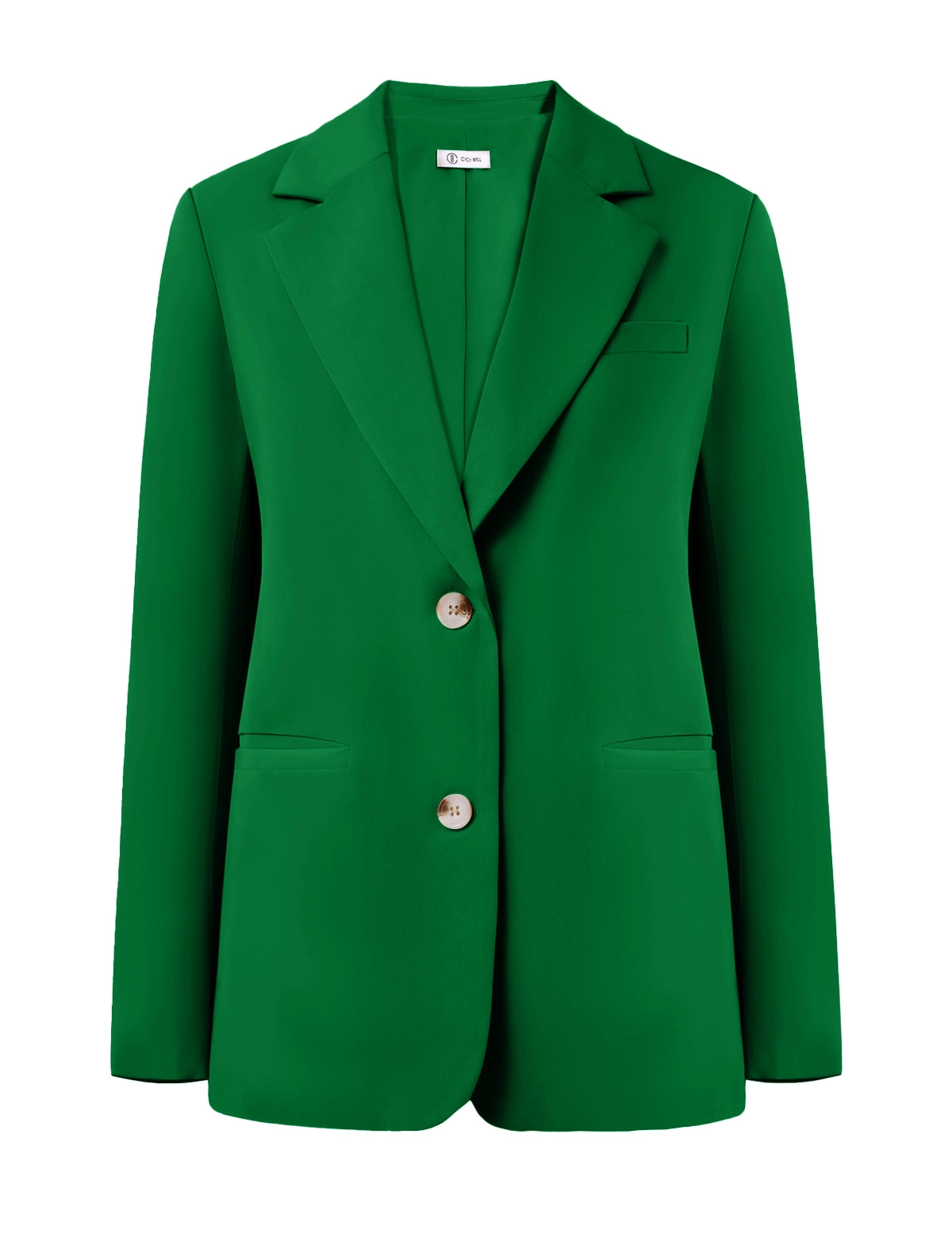 CicyBellWomensGreenCasualBlazersH5N9221.webp