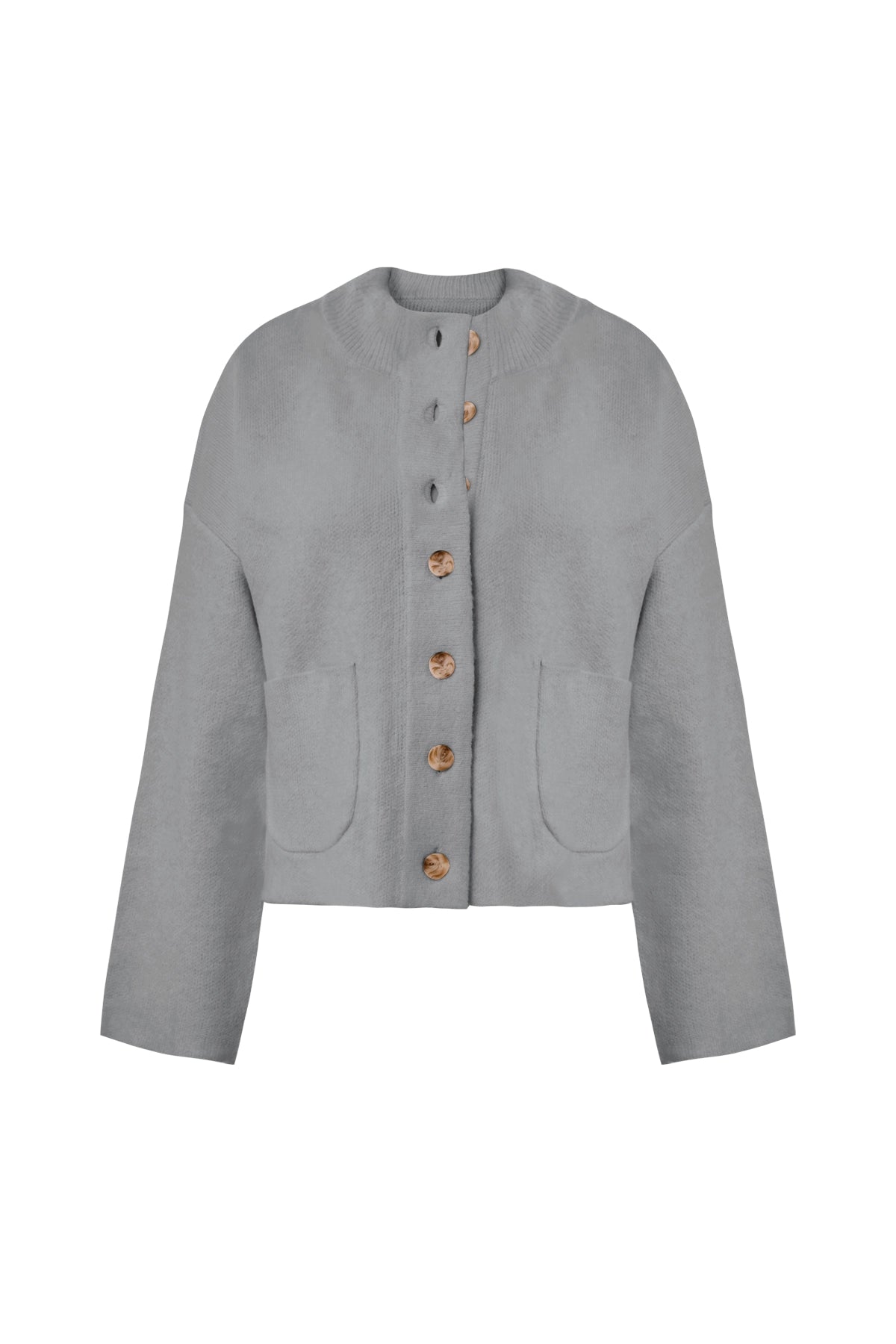 Cicy Bell Womens Grey Cardigans