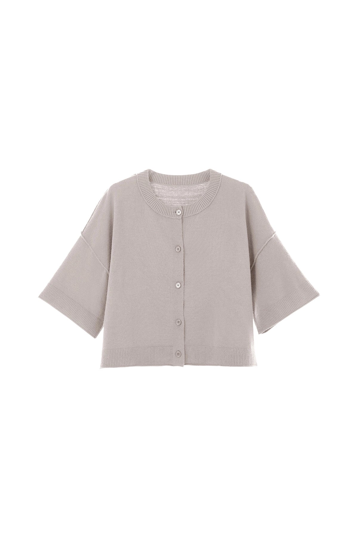 Cicy Bell Womens Khaki Cardigan Tops