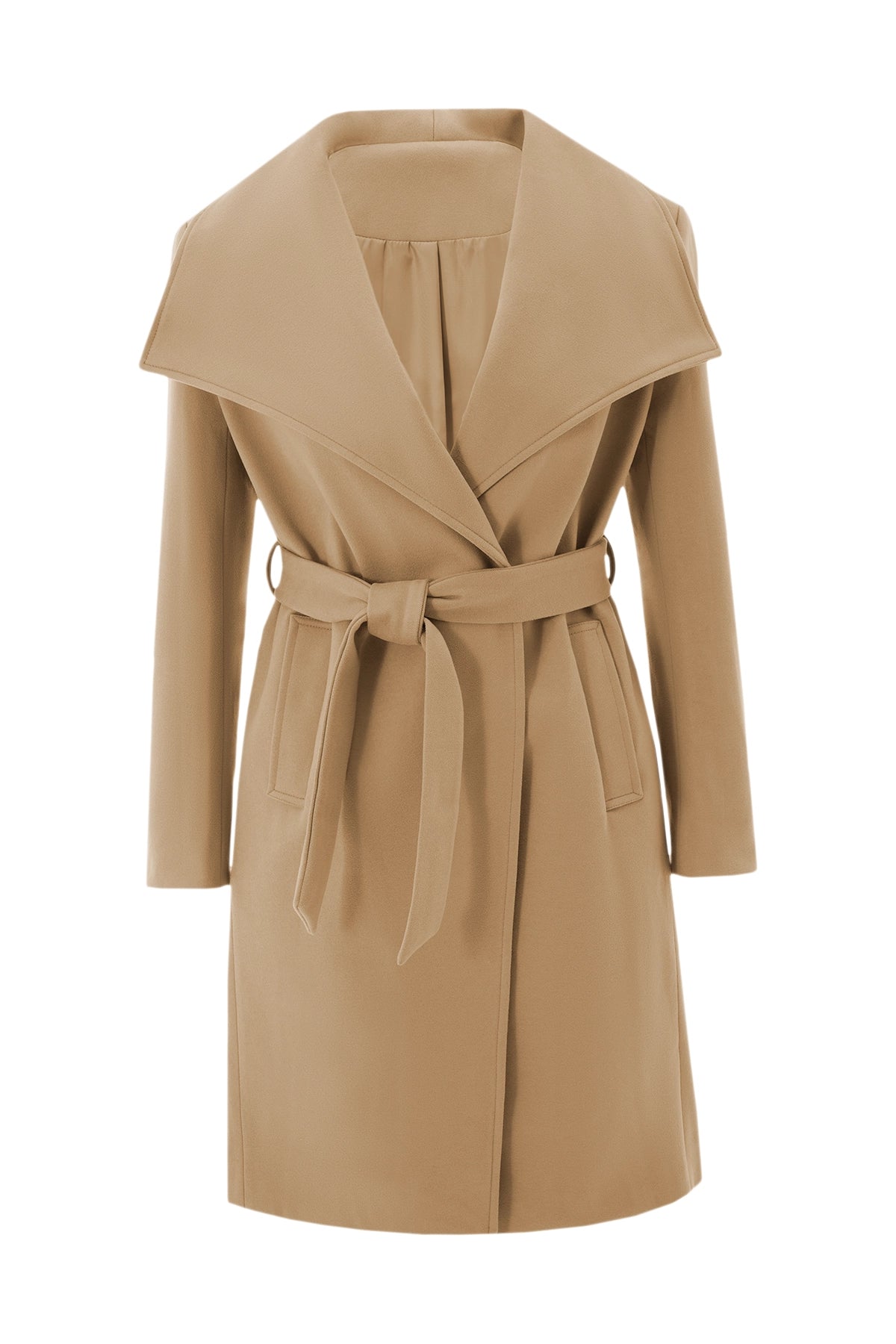 Cicy Bell Womens Khaki Pea Coat