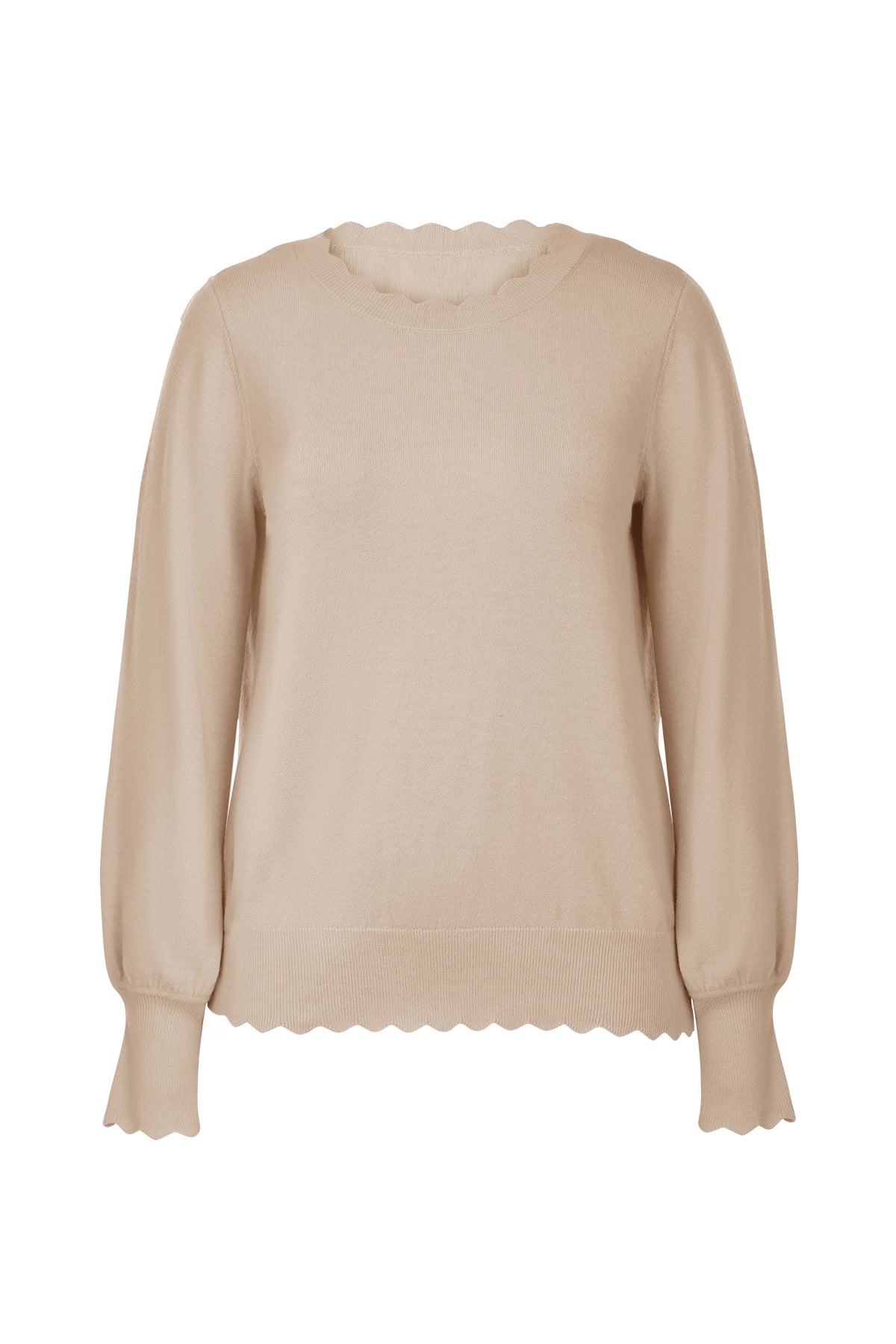 Cicy Bell Womens Khaki Pullover Tops