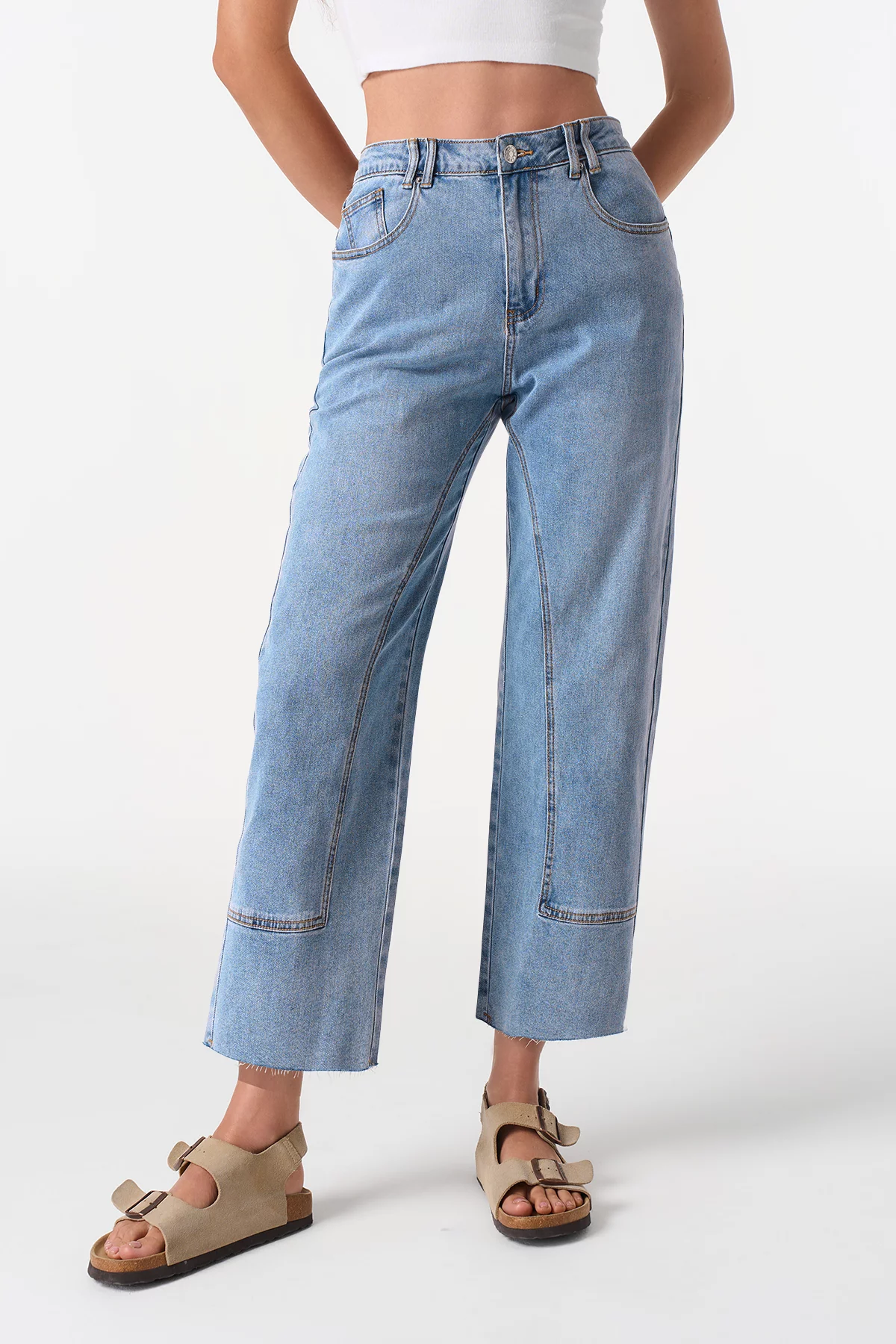 Cicy Bell Womens Light Blue Jeans