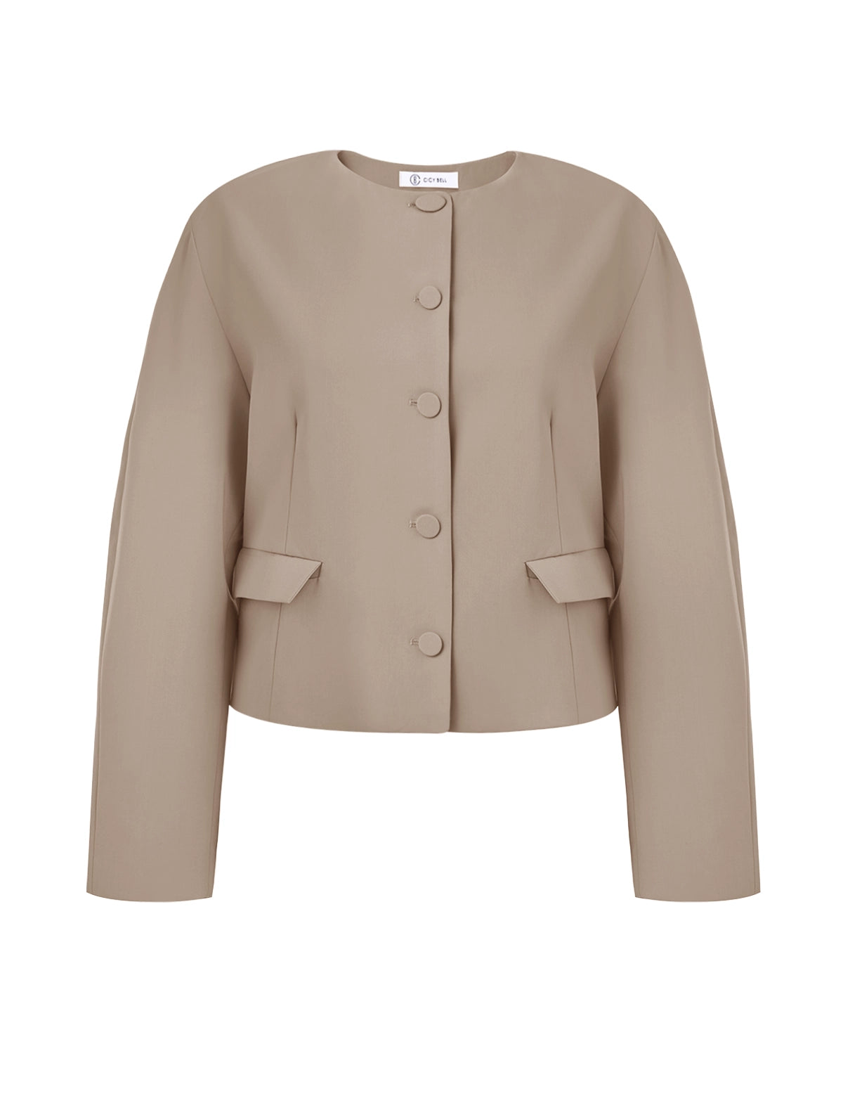 CicyBellWomensLightKhakiCroppedBlazerJ7K1825.webp