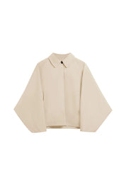 Cicy Bell Womens Light Khaki Cropped Trench Coat