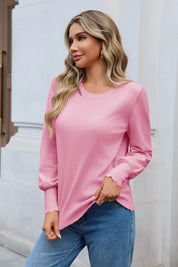 Cicy Bell Womens Pink Pullover Tops