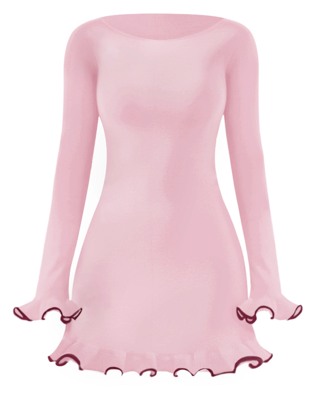 CicyBellWomensPinkRuffleMiniDress5.webp