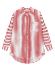 Cicy Bell Womens Red Striped Shirts
