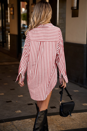 Cicy Bell Womens Red Striped Shirts