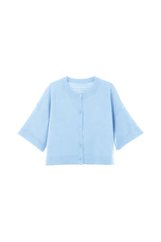 Cicy Bell Womens Sky Blue Cardigan Tops