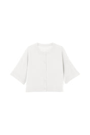 Cicy Bell Womens White Cardigan Tops