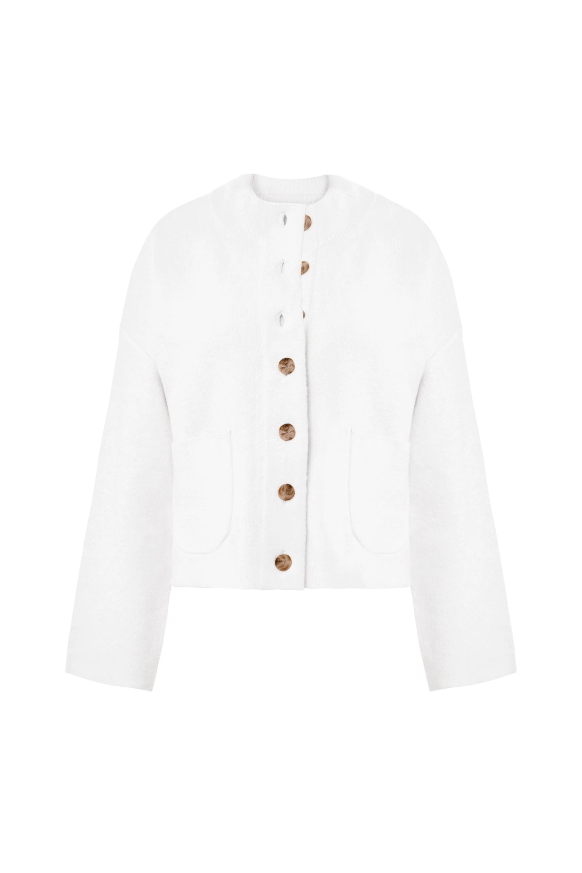 Cicy Bell Womens White Cardigans