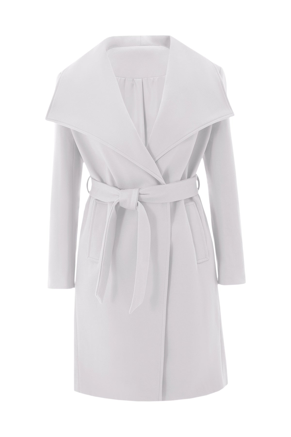 Cicy Bell Womens White Pea Coat