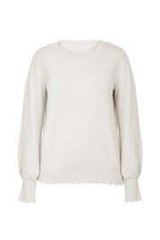 Cicy Bell Womens White Pullover Tops