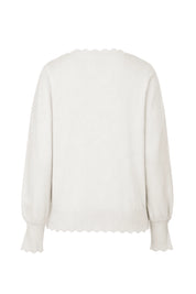 Cicy Bell Womens White Pullover Tops