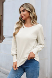 Cicy Bell Womens White Pullover Tops