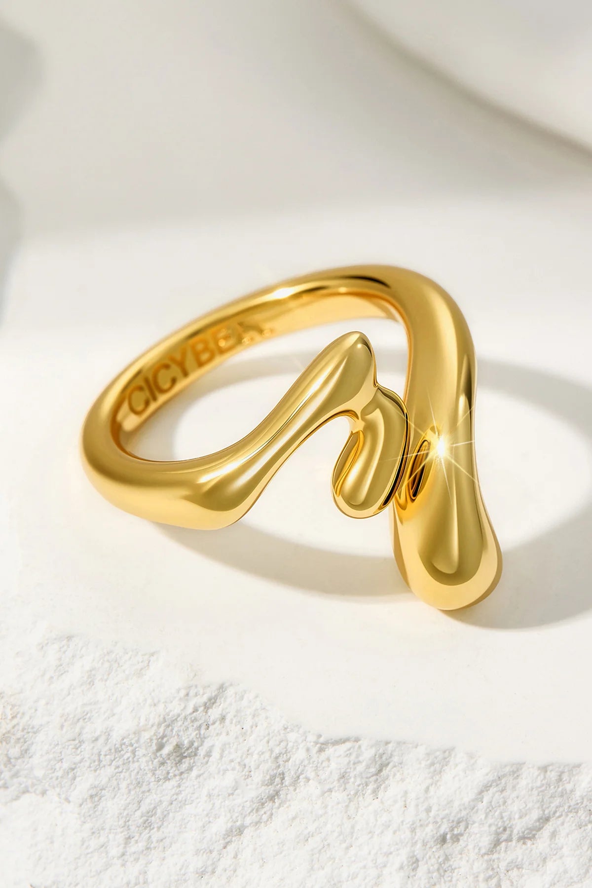 Cicy Bell Womens 18K Gold Plated Rings