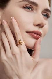 Cicy Bell Womens 18K Gold Plated Rings