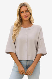 Cicy Bell Womens Khaki Cardigan Tops