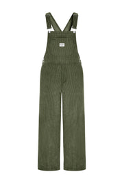 Cicy Bell Womens Army Green Corduroy Bib Overalls