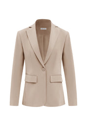 Cicy Bell Womens Khaki Casual Work Blazers