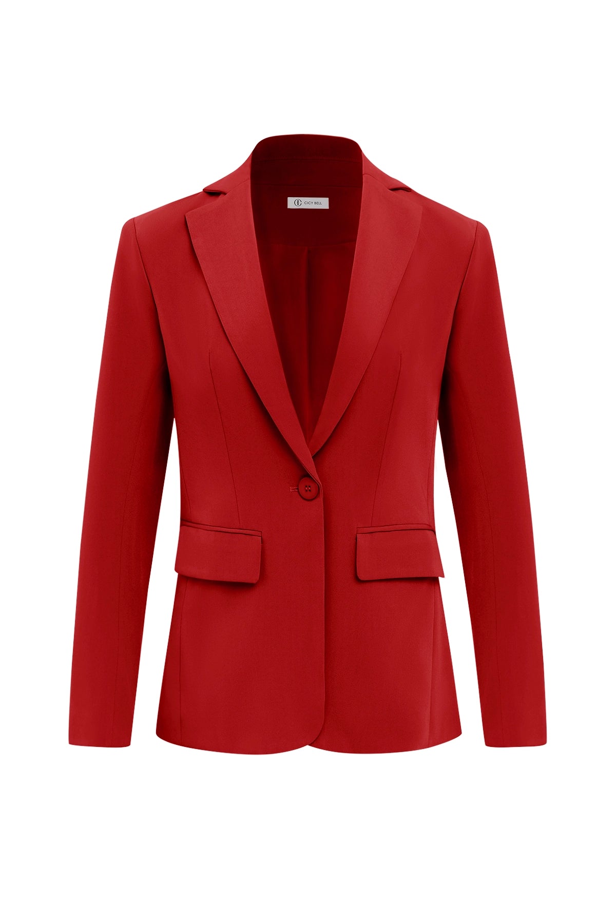 Cicy Bell Womens Red Casual Work Blazers