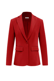 Cicy Bell Womens Red Casual Work Blazers